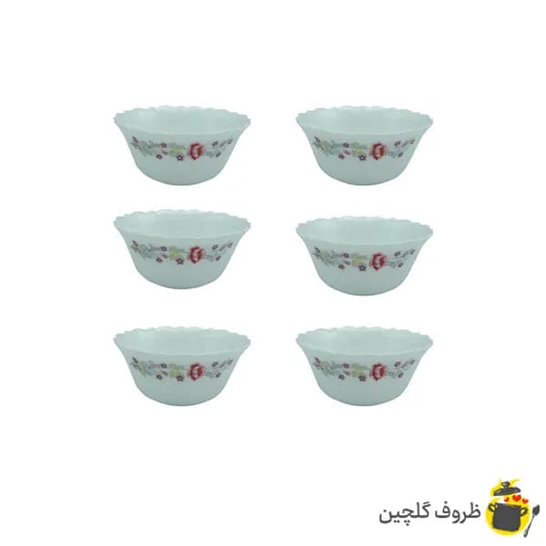 کاسه ماست خوری پارس اپال دنیز کد 230 بسته 6 عددی