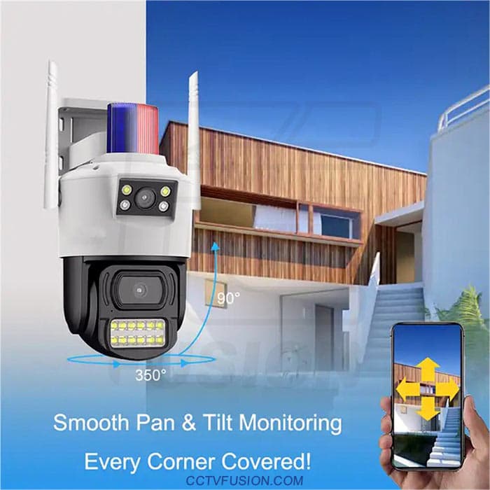دوربین مداربسته اسپید دام دولنز سیم کارتیPTZ_8MP 4G — تصویر ۲