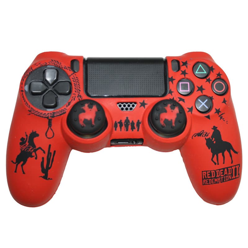 محافظ دسته پلی استیشن ۴ مدل red dead 2 RD2 به همراه روکش آنالوگ — تصویر ۲