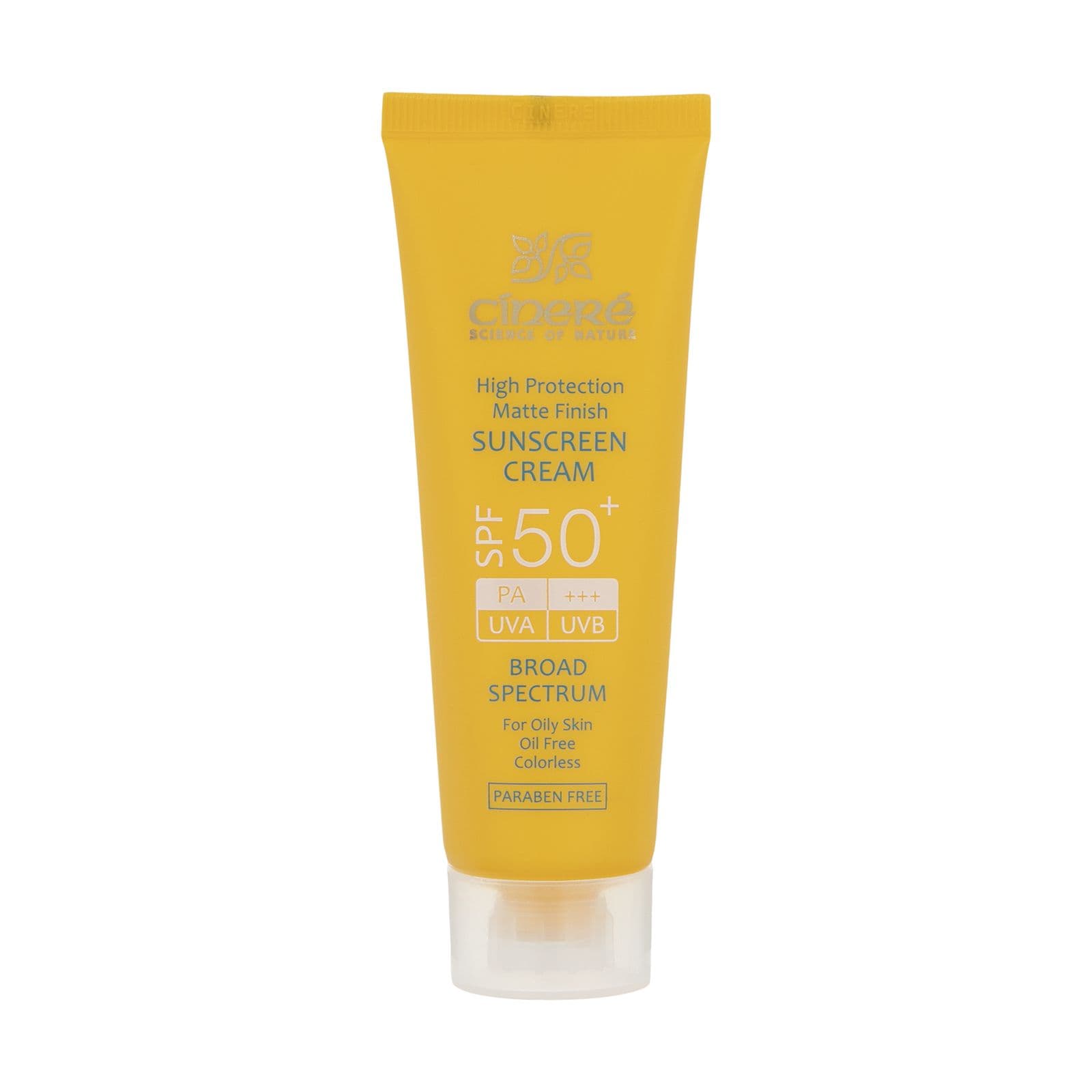 سینره کرم ضد آفتاب فاقد چربی مناسب پوست چرب SPF50 (فاقد پارابن)
