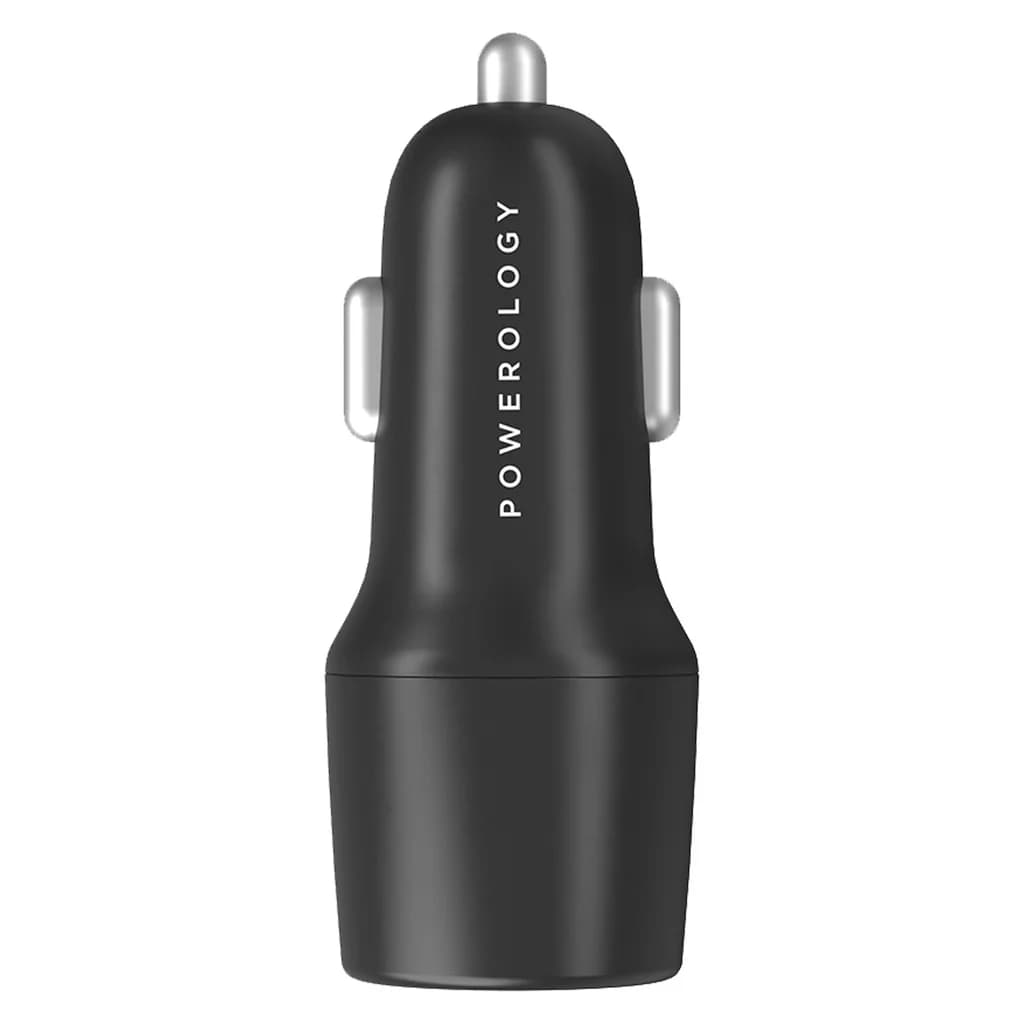 شارژر فندکی پاورولوژی 55 وات دو پورت USB-C — تصویر ۴