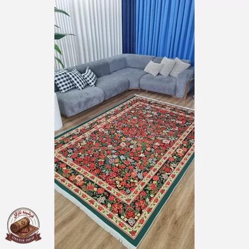 فرشینه مدرن رویه مخمل نرم وصاف طرح ابریشمی u120 (ضد سُر) — تصویر ۵