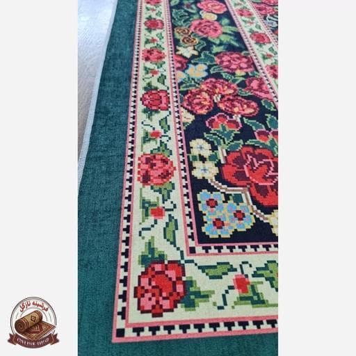 فرشینه مدرن رویه مخمل نرم وصاف طرح ابریشمی u120 (ضد سُر) — تصویر ۲