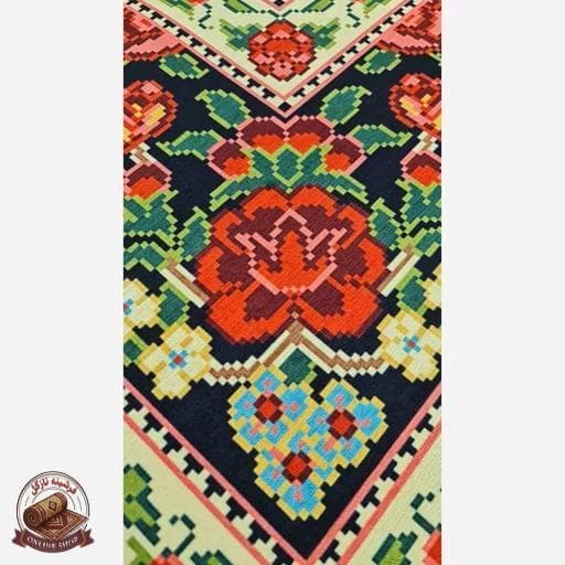 فرشینه مدرن رویه مخمل نرم وصاف طرح ابریشمی u120 (ضد سُر) — تصویر ۷