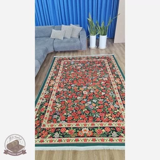 فرشینه مدرن رویه مخمل نرم وصاف طرح ابریشمی u120 (ضد سُر)