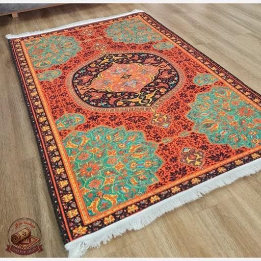 فرشینه مخمل طرح ابریشمی زیره استُپ دار a079