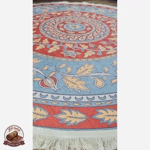 فرشینه مدرن دایره ای رویه مخمل هازان ترک d160 — تصویر ۷