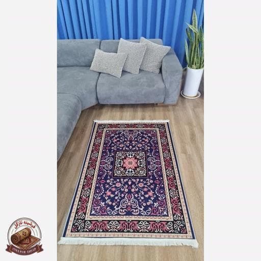 فرش مخملی مدرن طرح ابریشمی استُپ دار (اصلا لیز نمیخوره) a137 — تصویر ۵