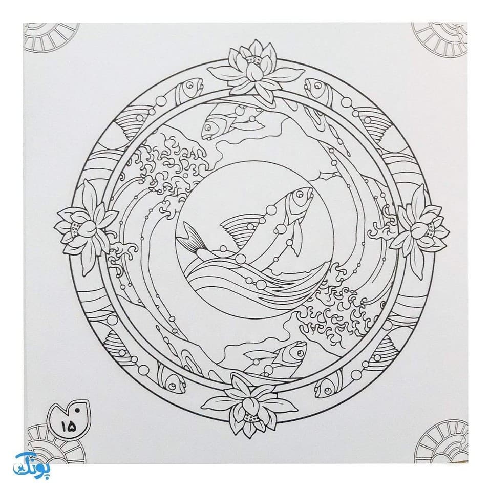 کتاب کار هنر ماندالا برای کودکان ۱ : سطح آسان — تصویر ۶