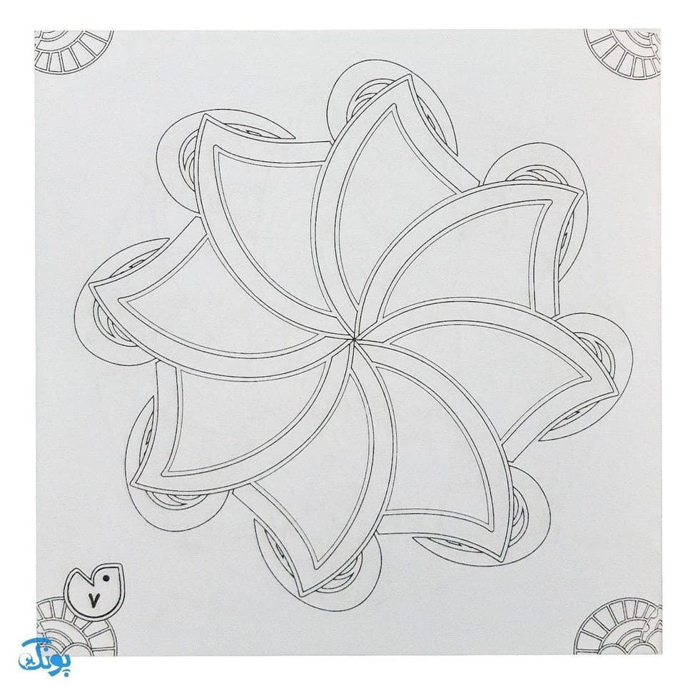 کتاب کار هنر ماندالا برای کودکان ۱ : سطح آسان — تصویر ۴