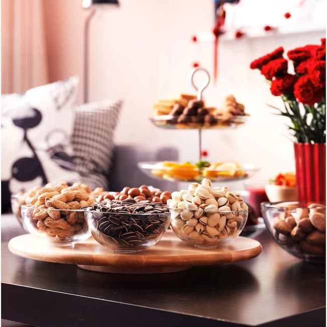 سینی چوبی گردان بزرگ ایکیا IKEA-SNUDDA (46 سانتی متر)