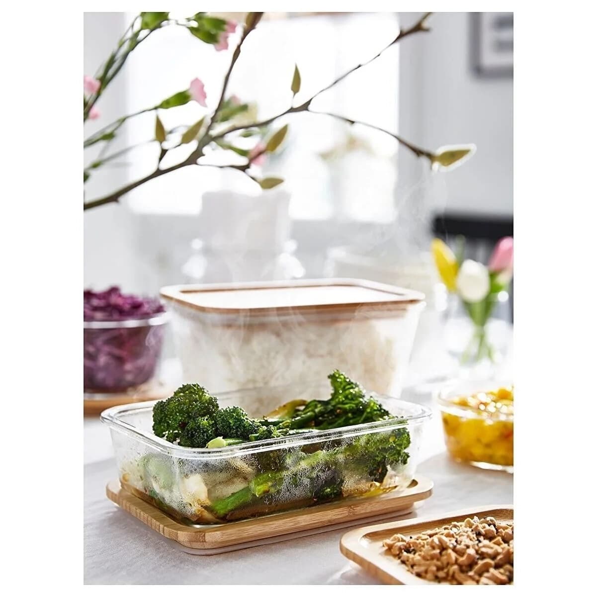 درب ظرف نگهدارنده بامبو 21*15 ایکیا IKEA-Kentsoylu — تصویر ۳