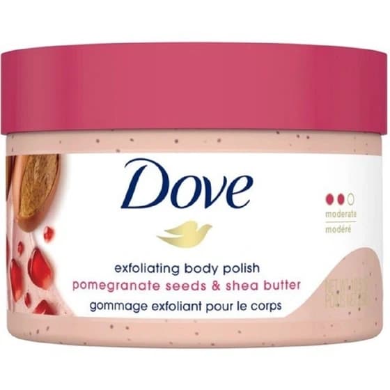 اسکراب بدن لایه‌بردار داو مدل Pomegranate Seeds & Shea Butter