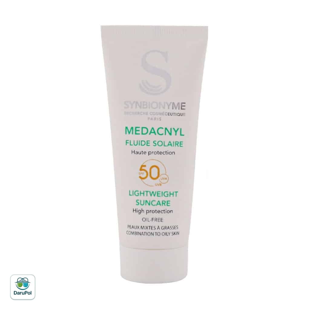 فلوئید ضدآفتاب مداکنیل سین بیونیم SPF50 مناسب پوست مختلط تا چرب