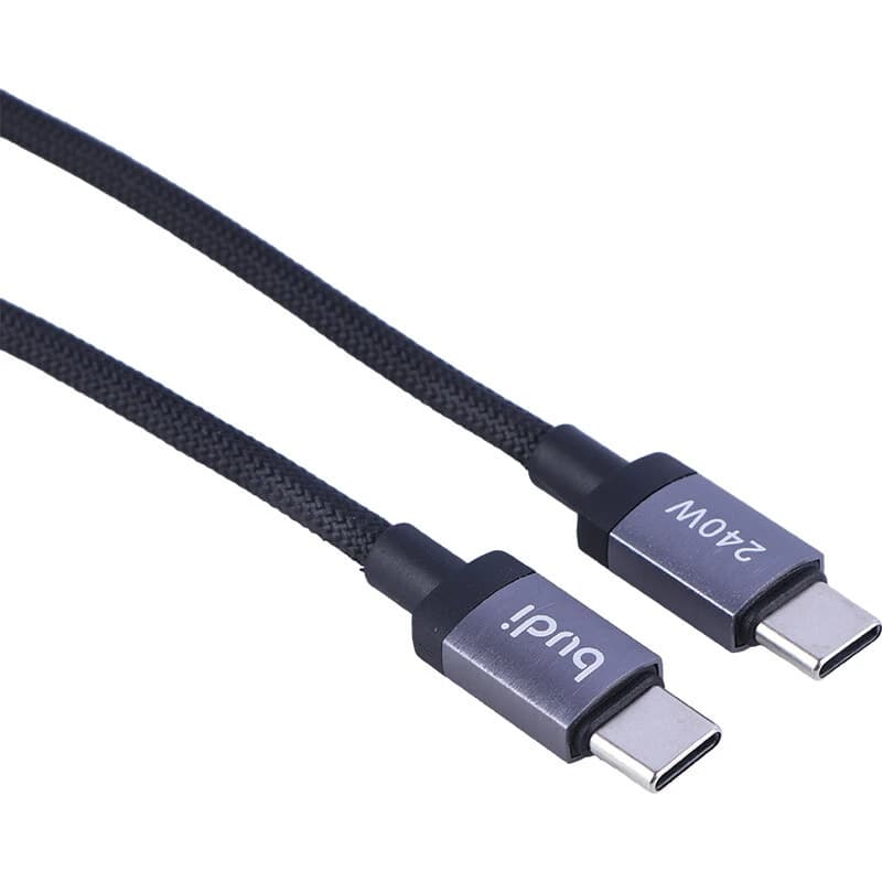 کابل دو سر تایپ سی فست شارژ 240 وات بودی DC265TT15 طول 1.5 متر — تصویر ۳