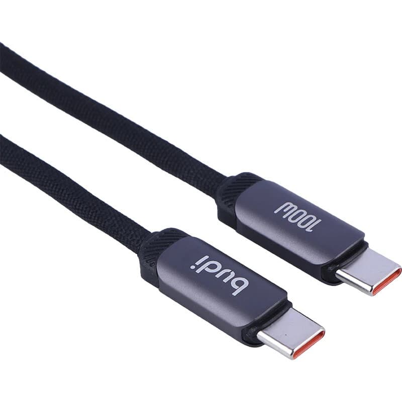کابل دو سر تایپ سی فست شارژ 100 وات بودی DC266TT12 طول 1.2 متر — تصویر ۳