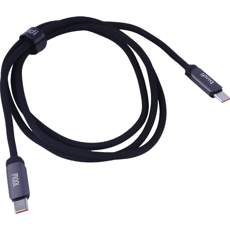 کابل دو سر تایپ سی فست شارژ 100 وات بودی DC266TT12 طول 1.2 متر — تصویر ۸