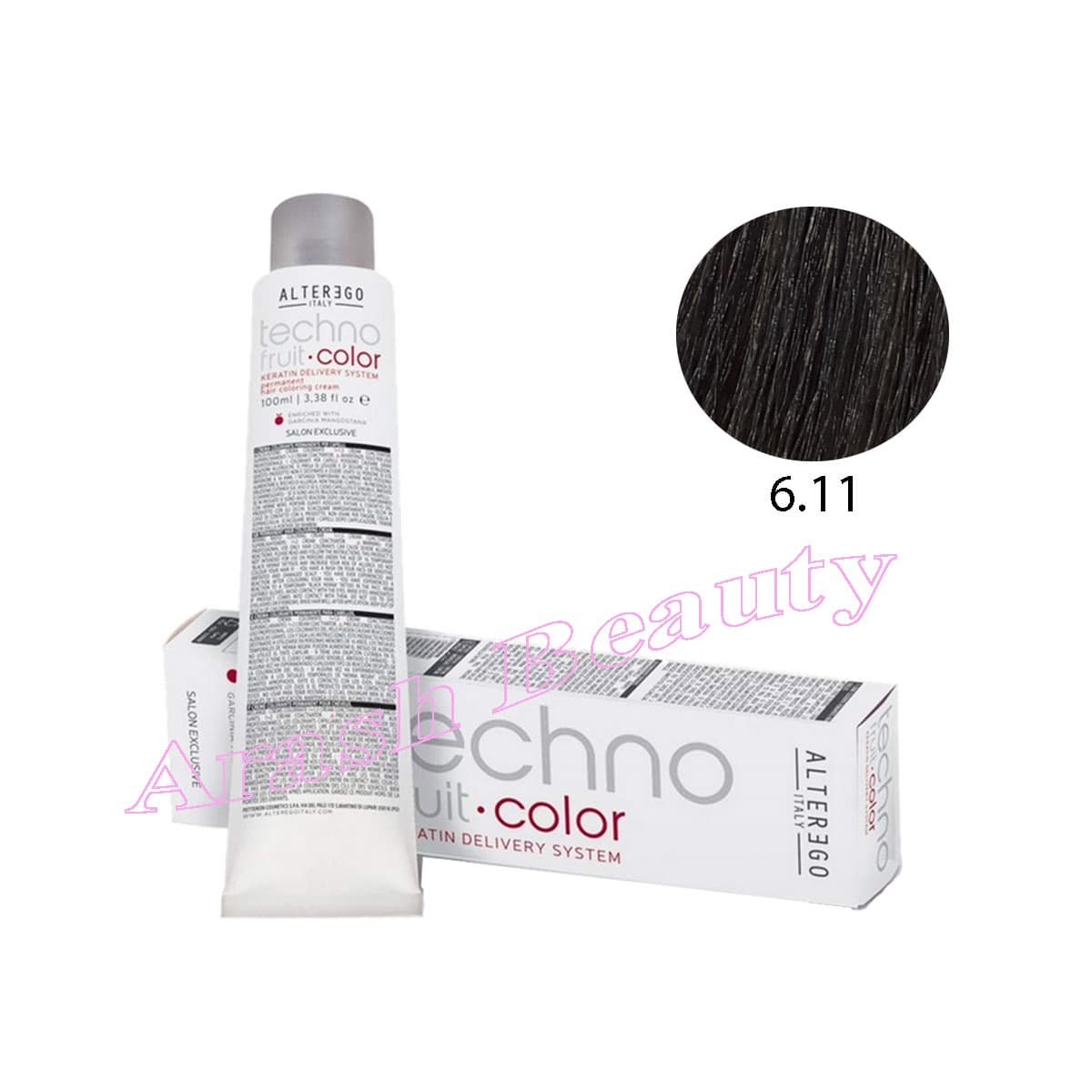 رنگ مو تکنو آلترگو 6.11 بلوند خاکستری(بژ) خیلی تیره Alterego Techno