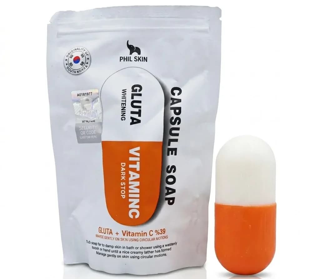 صابون شستشو جوان کننده صورت و بدن فیل اسکین مدل Capsule کد 1757