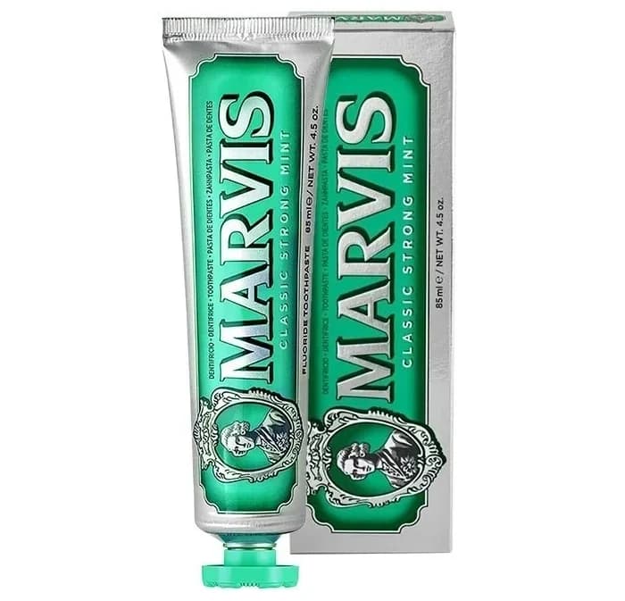 خمیر دندان سفید کننده مارویس مدل CLASSIC STRONG MINT حجم 85ml کد 3009