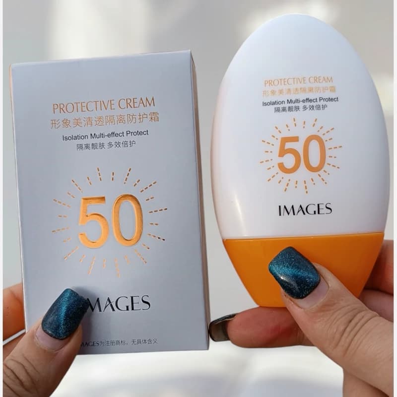 کرم ضد آفتاب بدون رنگ SPF50 مدل Protective حجم 45 میلی‌ لیتر کد 1745 — تصویر ۷