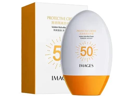 کرم ضد آفتاب بدون رنگ SPF50 مدل Protective حجم 45 میلی‌ لیتر کد 1745