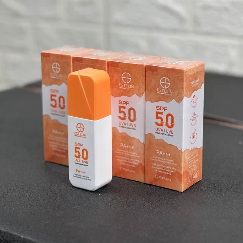 لوسیون ضد آفتاب روشن کننده و جوانساز استلین SPF 50 حجم 75 گرم کد 1724 — تصویر ۵