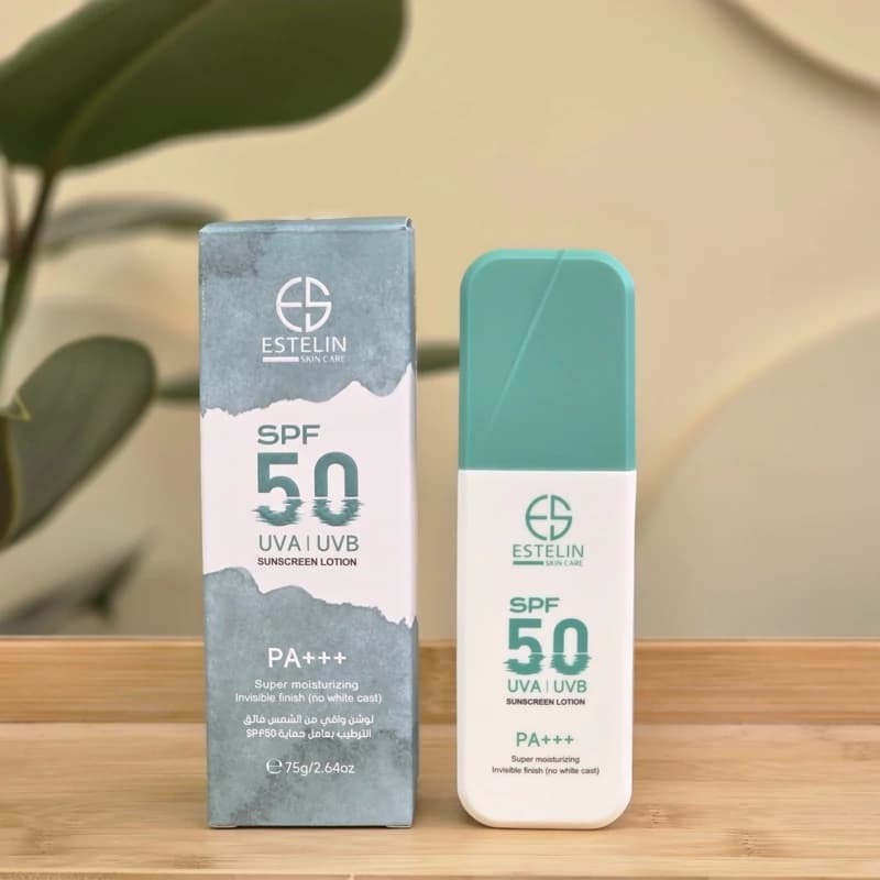 ضد آفتاب لوسیون استلین SPF50 مرطوب کننده انواع پوست 75 گرم کد 1722 — تصویر ۳
