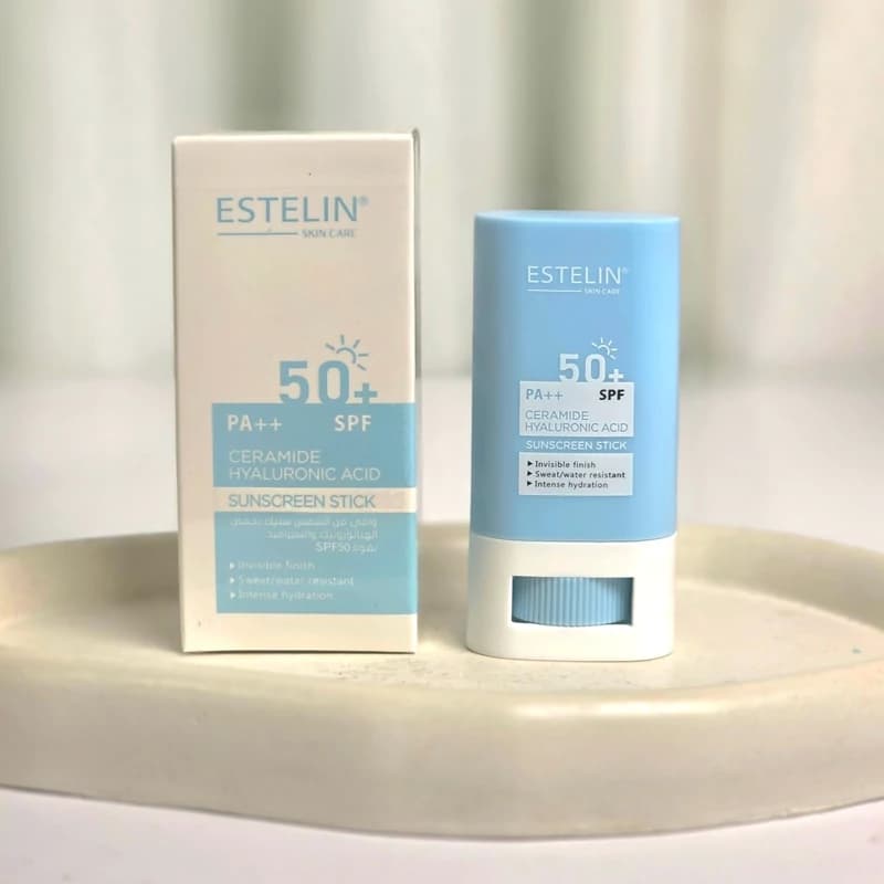 ضد آفتاب استیکی استلین SPF 50 حاوی هیالورونیک اسید و سرامید 20 گرم کد 1718 — تصویر ۴