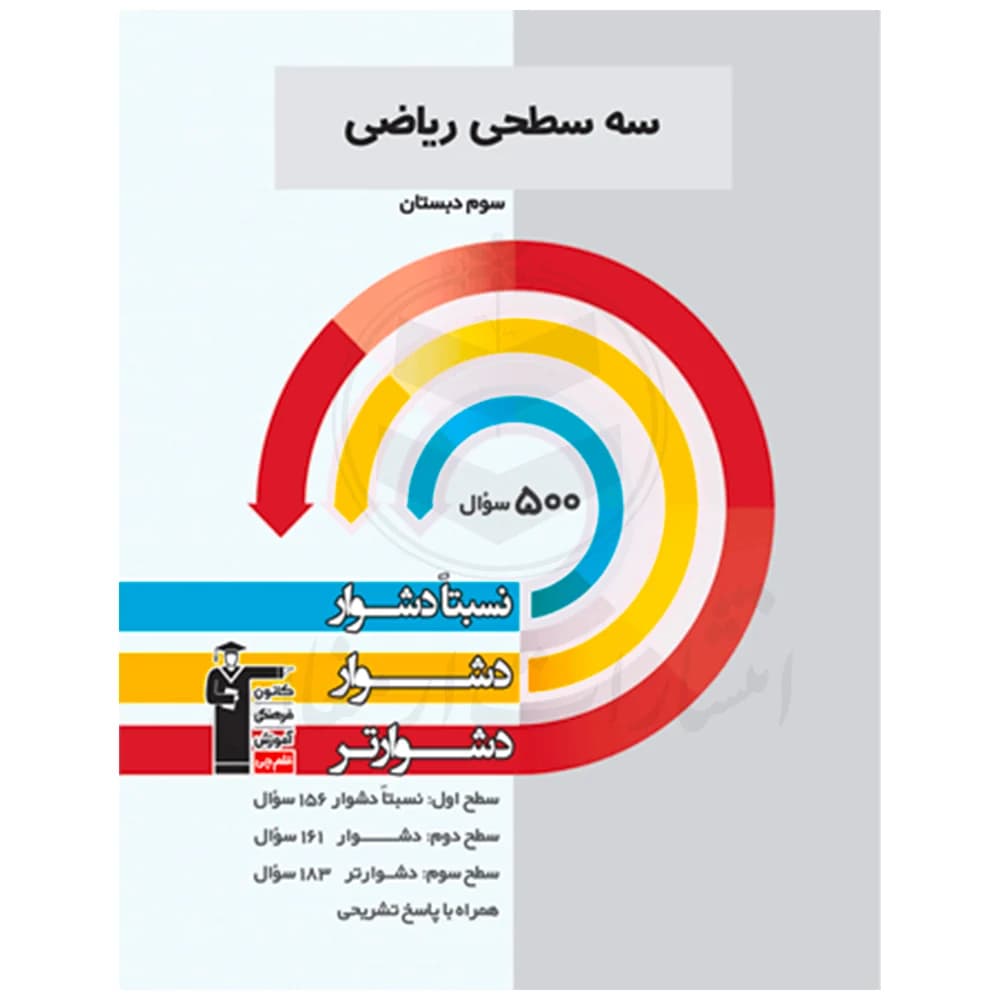 کتاب سه سطحی ریاضی سوم دبستان نشر قلم چی