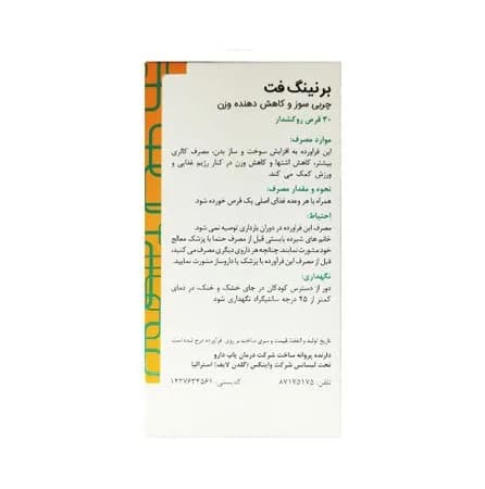 قرص لاغری برنینگ فت برند گلدن لایف 30 عددی — تصویر ۳