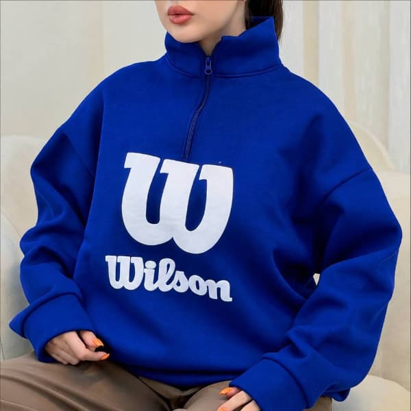 دورس داخل کرکی نیم زیپ طرح Wilson کد 100484