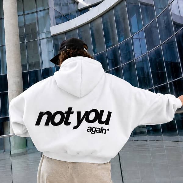 سویشرت داخل کرکی طرح not you کد 100612 — تصویر ۵