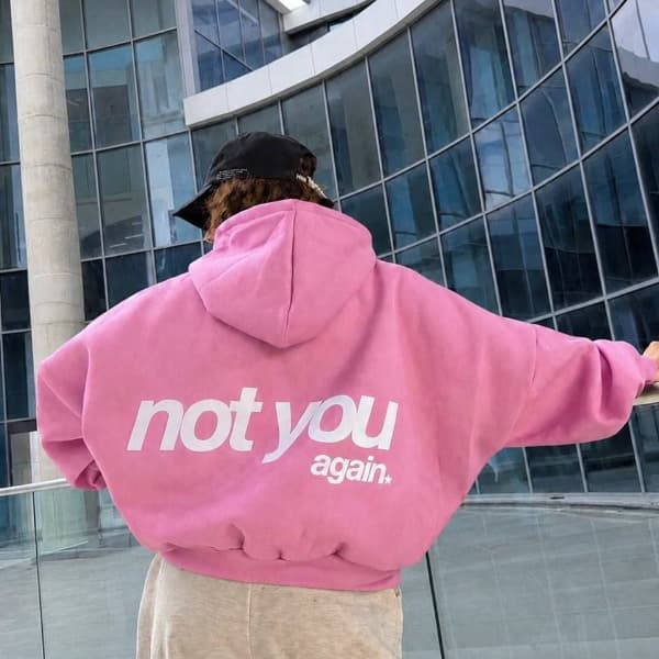 سویشرت داخل کرکی طرح not you کد 100612
