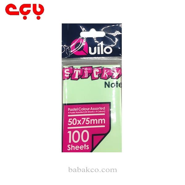 استیک نوت کویلو پاستلی 4رنگ 100برگ — تصویر ۲