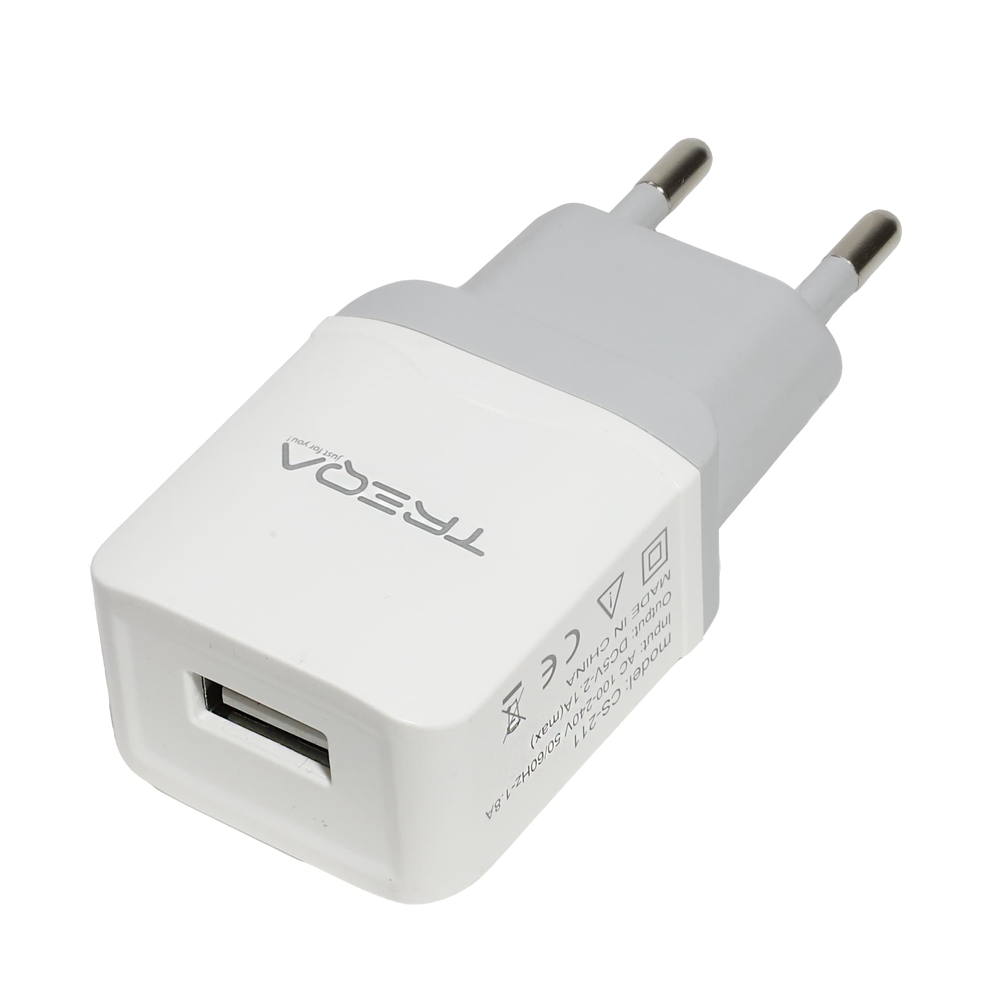 شارژر دیواری ترکا مدل CS-211 به همراه کابل microUSB — تصویر ۳