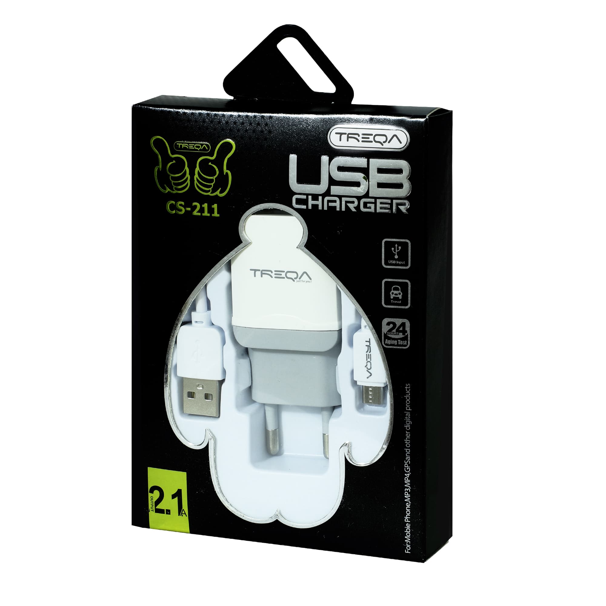 شارژر دیواری ترکا مدل CS-211 به همراه کابل microUSB — تصویر ۴