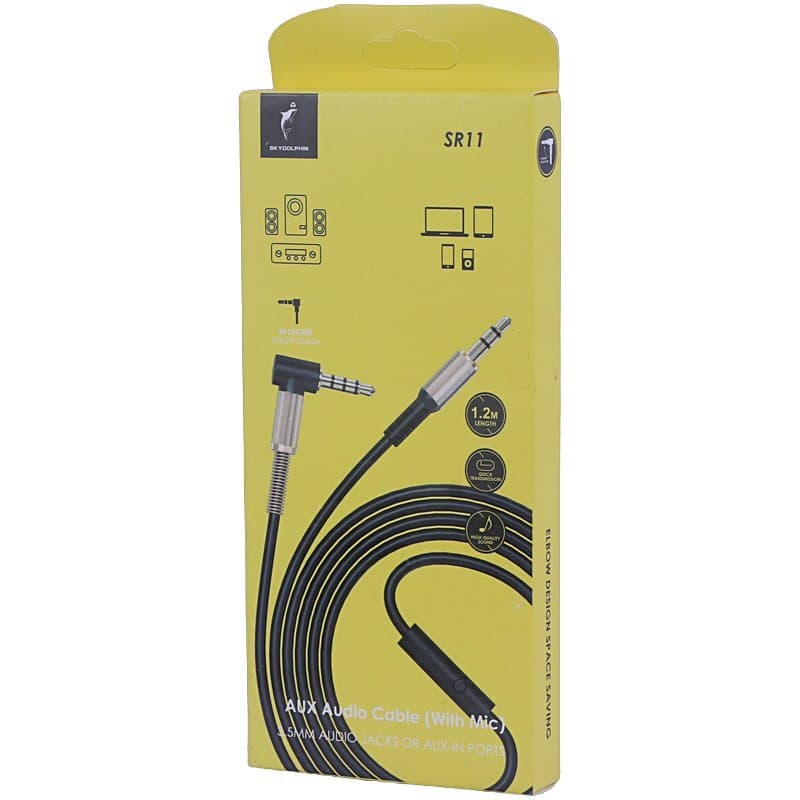 کابل AUX اسکای دلفین SR11 یکسر L طول 1.2 متر — تصویر ۴