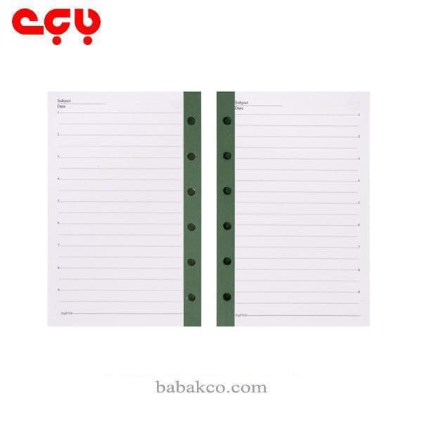 کاغذ دفتر یادداشت کلاسوری پاپکو 6سوراخه NB-638SH — تصویر ۳