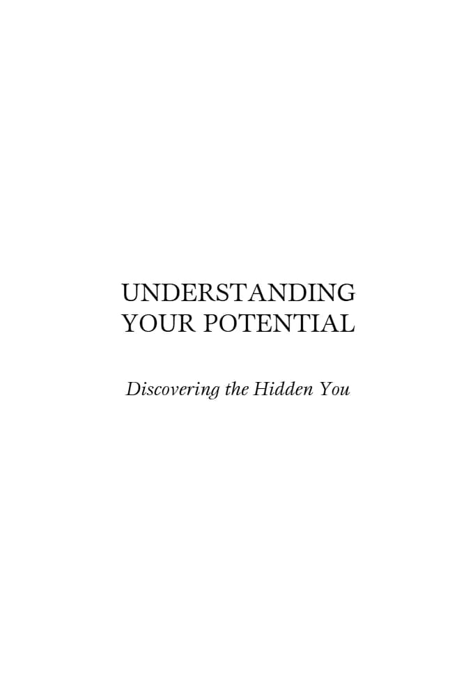 کتاب Understanding Your Potential (شناخت توانایی‌های بالقوه خود) نسخه انگلیسی PDF | مایلز مونرو