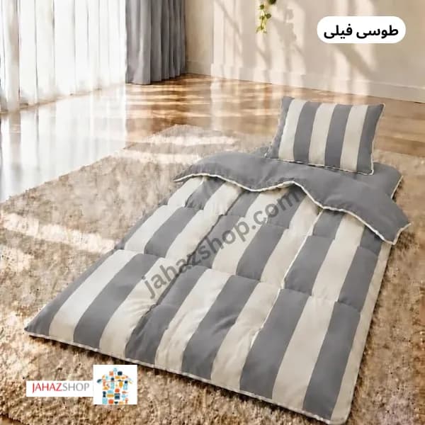 سرویس تشک مهمان و مسافرتی راه راه — تصویر ۳