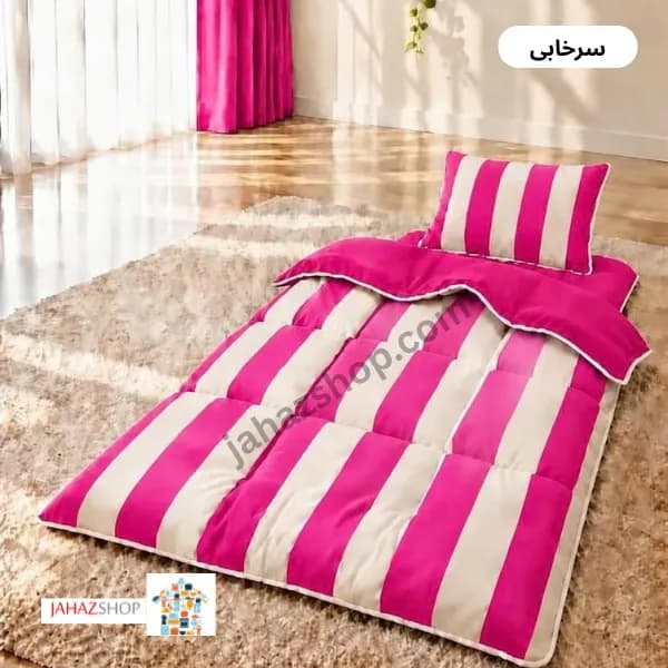 سرویس تشک مهمان و مسافرتی راه راه — تصویر ۵