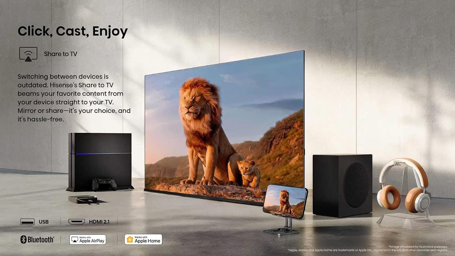 تلویزیون ۵۰ اینچ 4K هوشمند هایسنس مدل 50A61Q — تصویر ۷