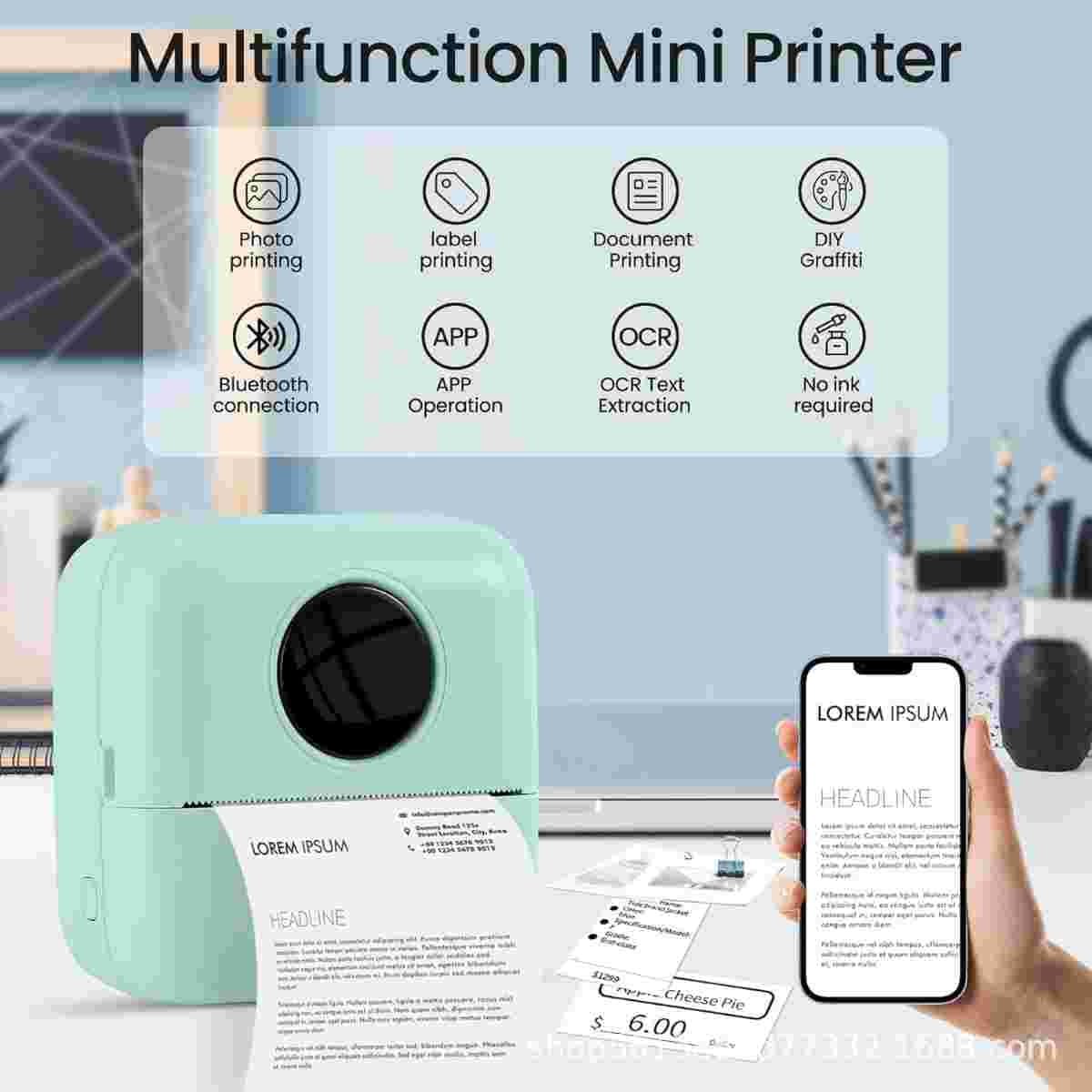 پرینتر جیبی MINI PRINTER — تصویر ۳