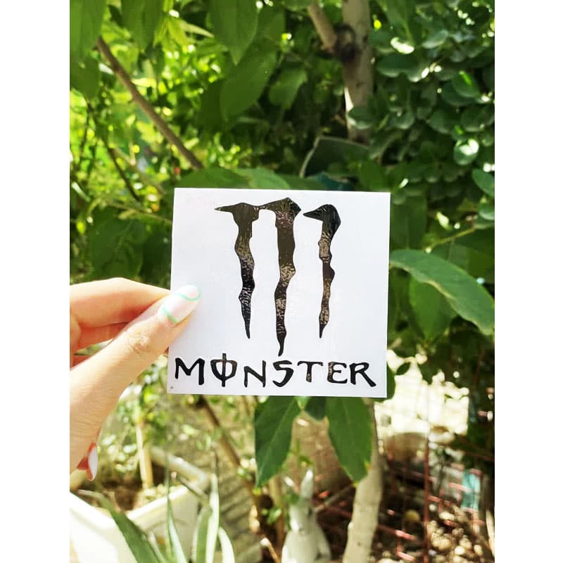برچسب خودرو طرح MONSTER کد 5016 — تصویر ۵