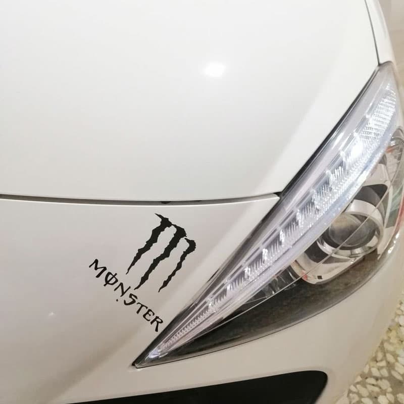 برچسب خودرو طرح MONSTER کد 5016 — تصویر ۳