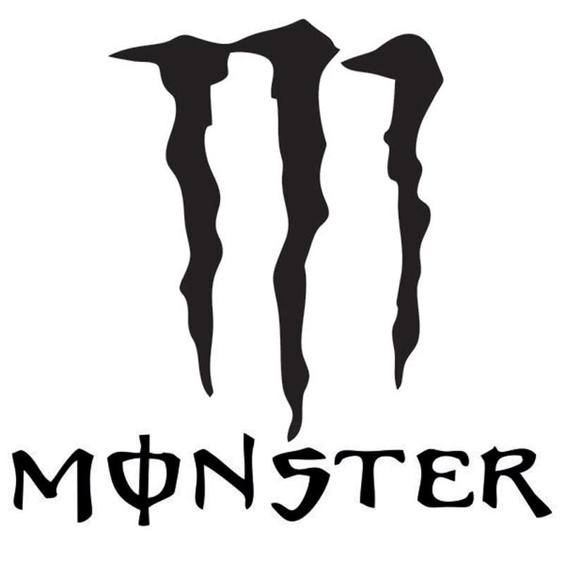 برچسب خودرو طرح MONSTER کد 5016