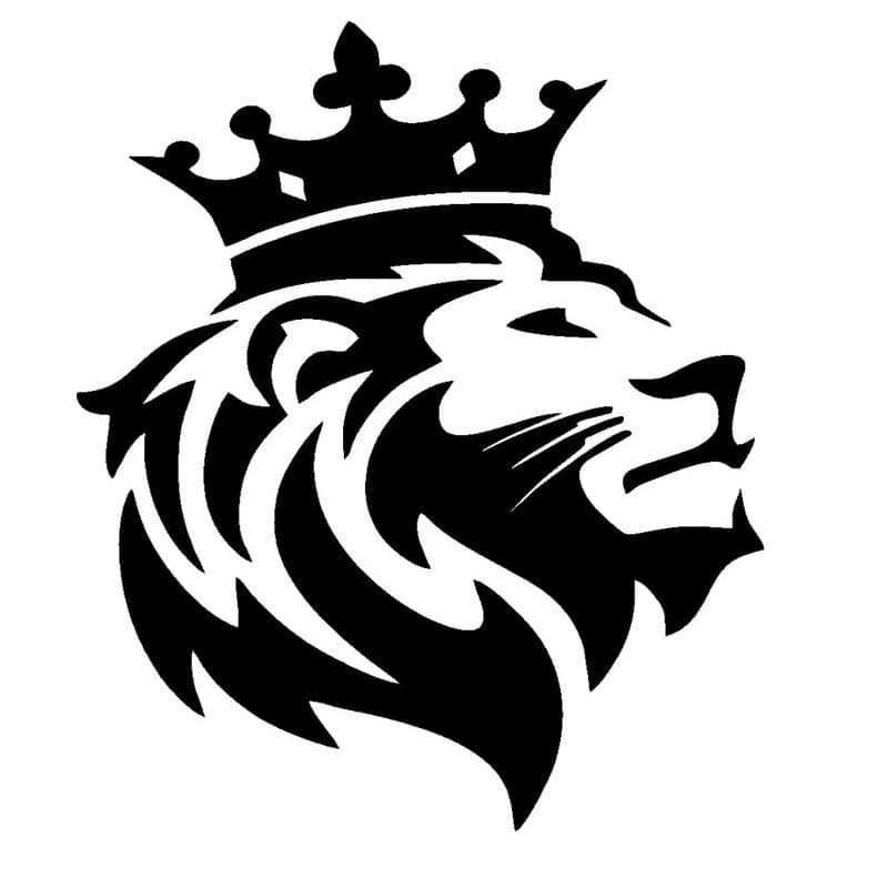 برچسب خودرو طرح شیر تاجدار کد 5005