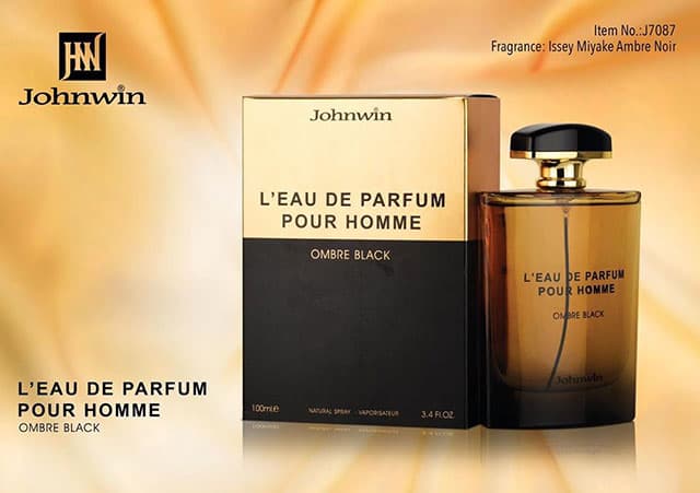 عطر ادکلن مردانه ایسی میاکه لئو د ایسی نویر امبر جانوین امبر بلک (Johnwin Issey Miyake L`Eau d`Issey Pour Homme Noir Ambre) حجم 100 میل