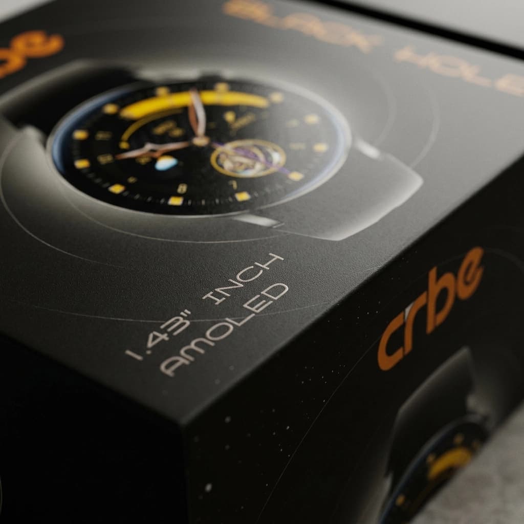 ساعت هوشمند کربی مدل CRBE Black Hole صفحه 1.43 اینچ AMOLED — تصویر ۵